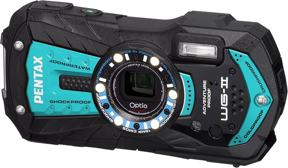 Amazon | PENTAX 防水デジタルカメラ Optio WG-2 (シャイニーブルー