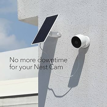 Wasserstein Solar Panel for Google Nest Cam Outdoor or Indoor