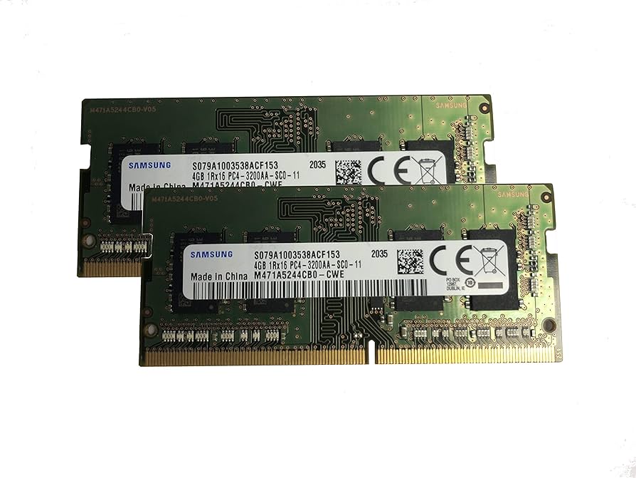 Samsung 8GB KIT(2 x 4GB) DDR4 3200MHz PC4-25600 1.2V 1R x 16
