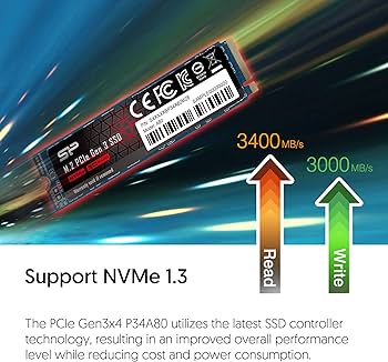Amazon | シリコンパワー 2TB NVMe M.2 PCIe Gen3x4 2280 SSD R/W 最大