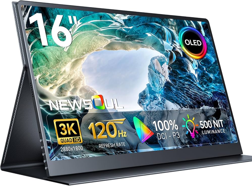 Amazon.co.jp: Newsoul OLED ポータブルモニター 16インチ 3K
