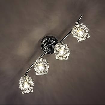 Amazon.co.jp : Chende シーリングライト 北欧 クリスタル シェード 4