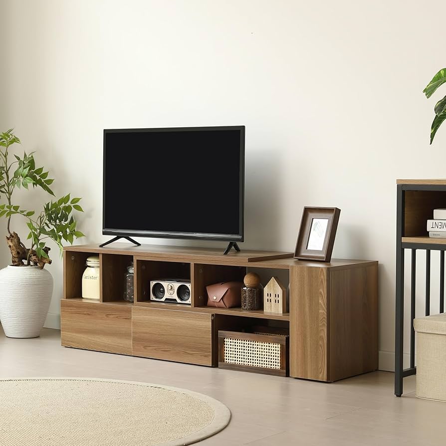 Amazon｜テレビ台 伸縮 ローボード【幅95～169cm・角度自由】コーナー