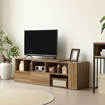 Amazon｜テレビ台 伸縮 ローボード【幅95～169cm・角度自由】コーナー