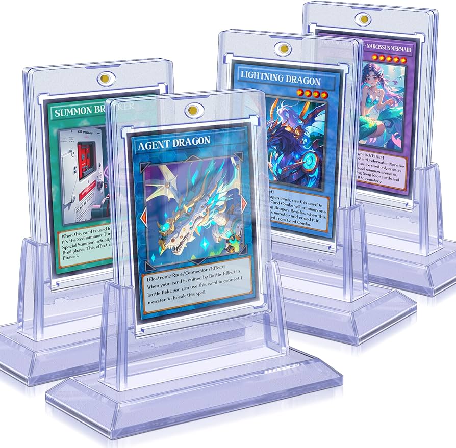 Amazon.com: Homthy 4ct Magnetic Card Holders for Trading Cards