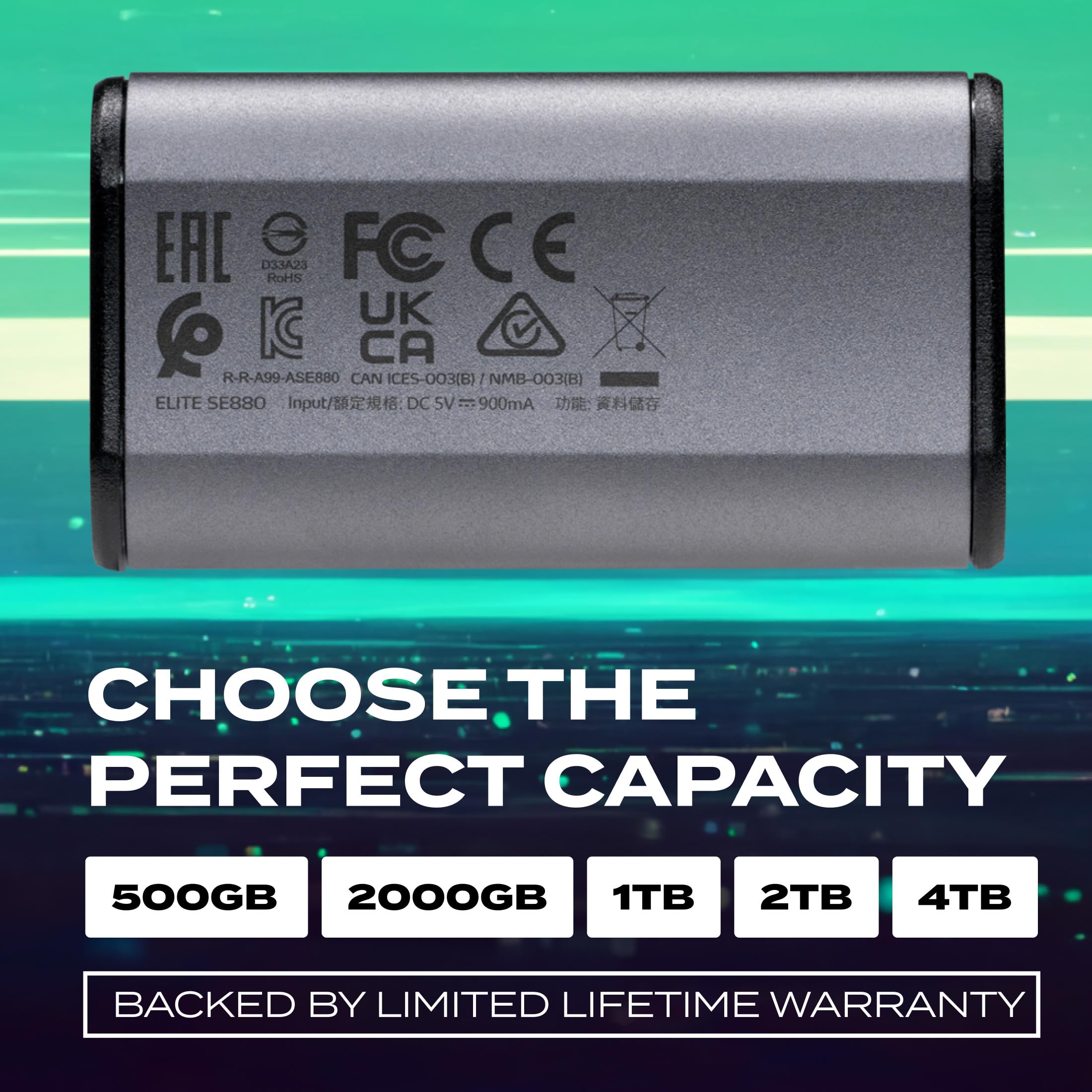 Amazon.co.jp: ADATA SE880 ポータブル SSD 外付 1TB USB 3.2 Gen 2x2