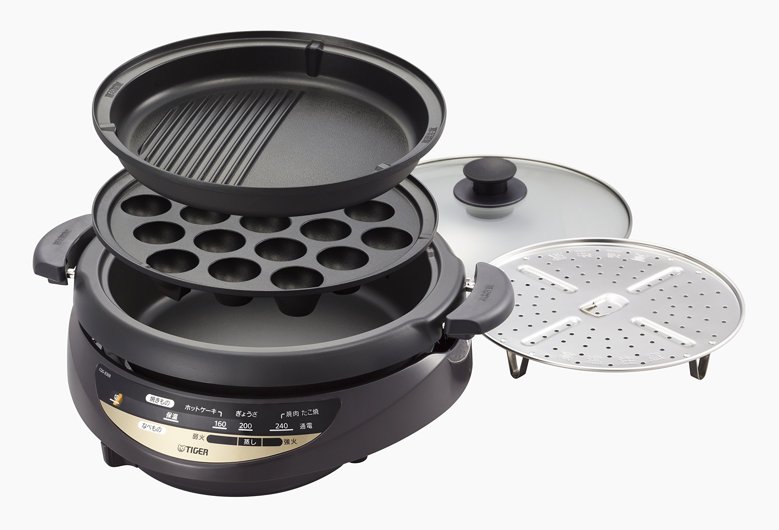 Amazon | タイガー グリル鍋 3.7L プレート 3枚 タイプ 深鍋 たこ焼き