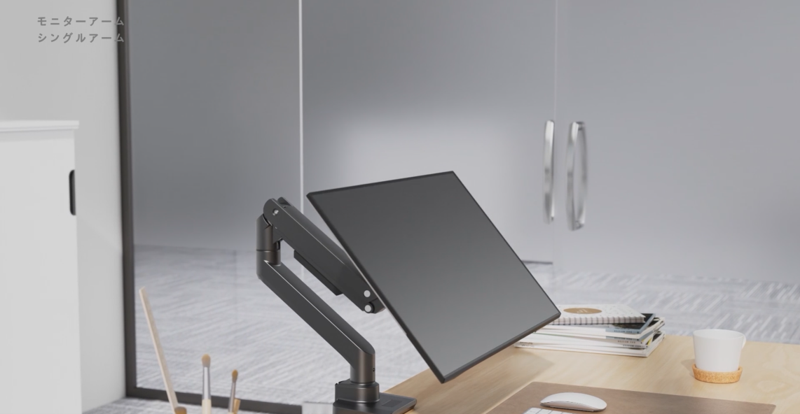 Amazon.co.jp: WORLDLIFT モニターアーム シングルアーム 49インチ(2