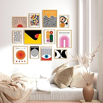 Amazon.co.jp: Lucky Numen Gallery ウォールアート セット 12 ミッド