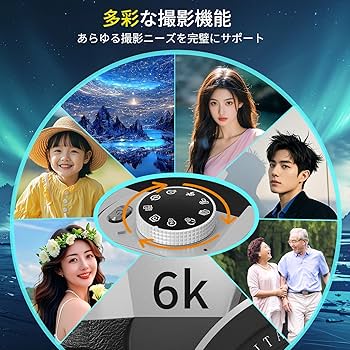 Amazon | 【2026年最強6K録画】 デジタルカメラ 8400万画素デジカメ