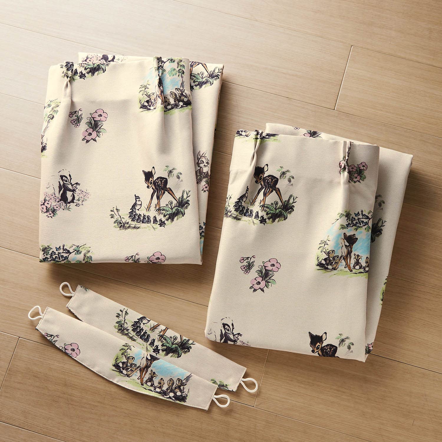 Amazon｜[ベルメゾン] ディズニー カーテン 遮光 遮熱 洗える バンビ