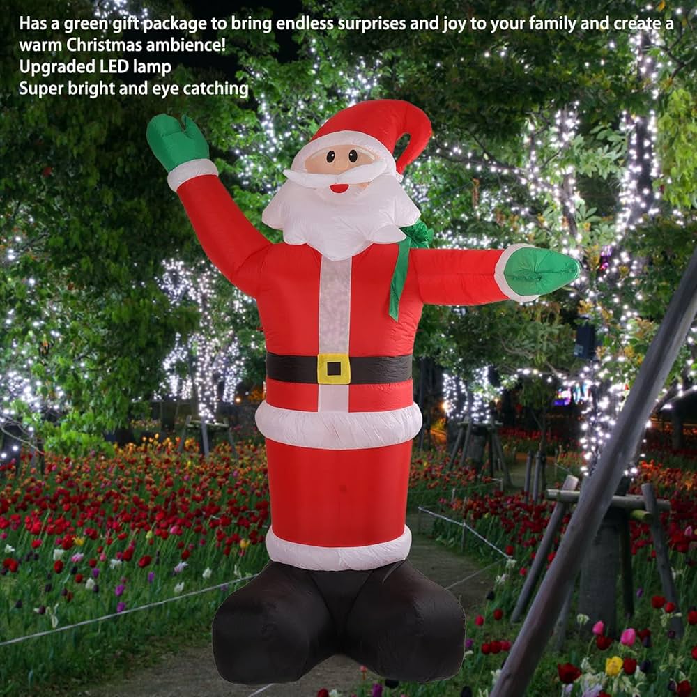Amazon.co.jp: クリスマス インフレータブル サンタクロー、7フィート