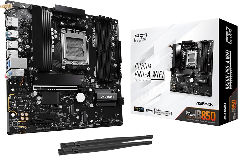 Amazon | ASRock B850M Pro-A WiFi Micro-ATX マザーボード B850M Pro