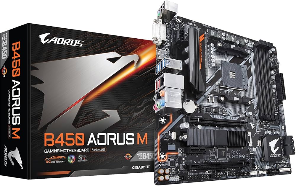 Amazon.co.jp: GIGABYTE B450 AORUS M Micro-ATX マザーボード [AMD