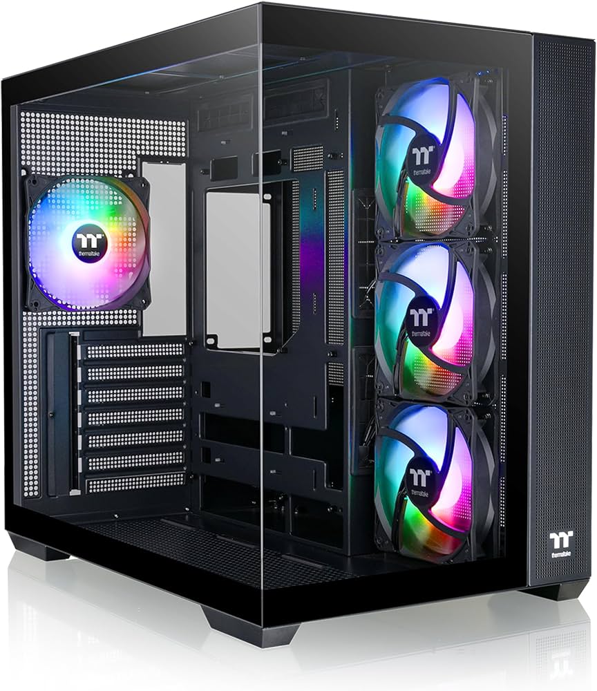 Amazon | Thermaltake View 380 TG ARGB ブラック ATXケース;4x120mm