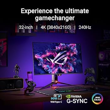 Amazon.com: ASUS ROG Swift 32” 4K OLED Gaming Monitor (PG32UCDM
