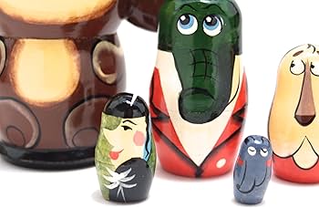 Amazon.co.jp: マトリョーシカ5個組 「チェブラーシカと仲間たち