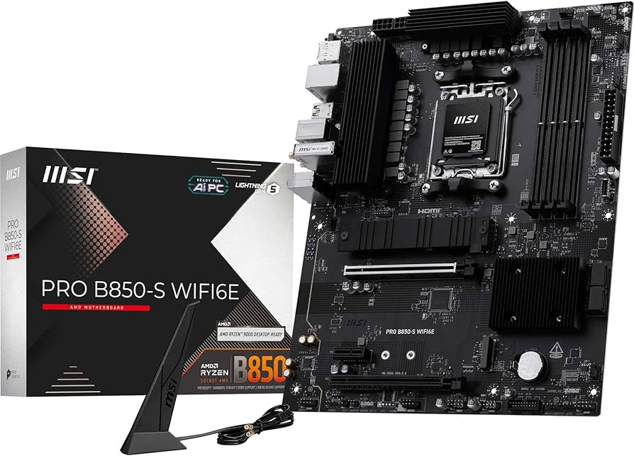 Amazon.com: MSI PRO B850-S WIFI6E Motherboard, ATX - Supports AMD