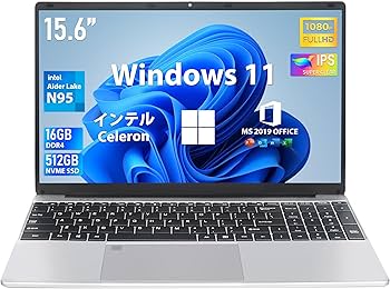 Amazon.co.jp: ノートパソコン【MS Office 2019】【Win 11Pro】 15.6