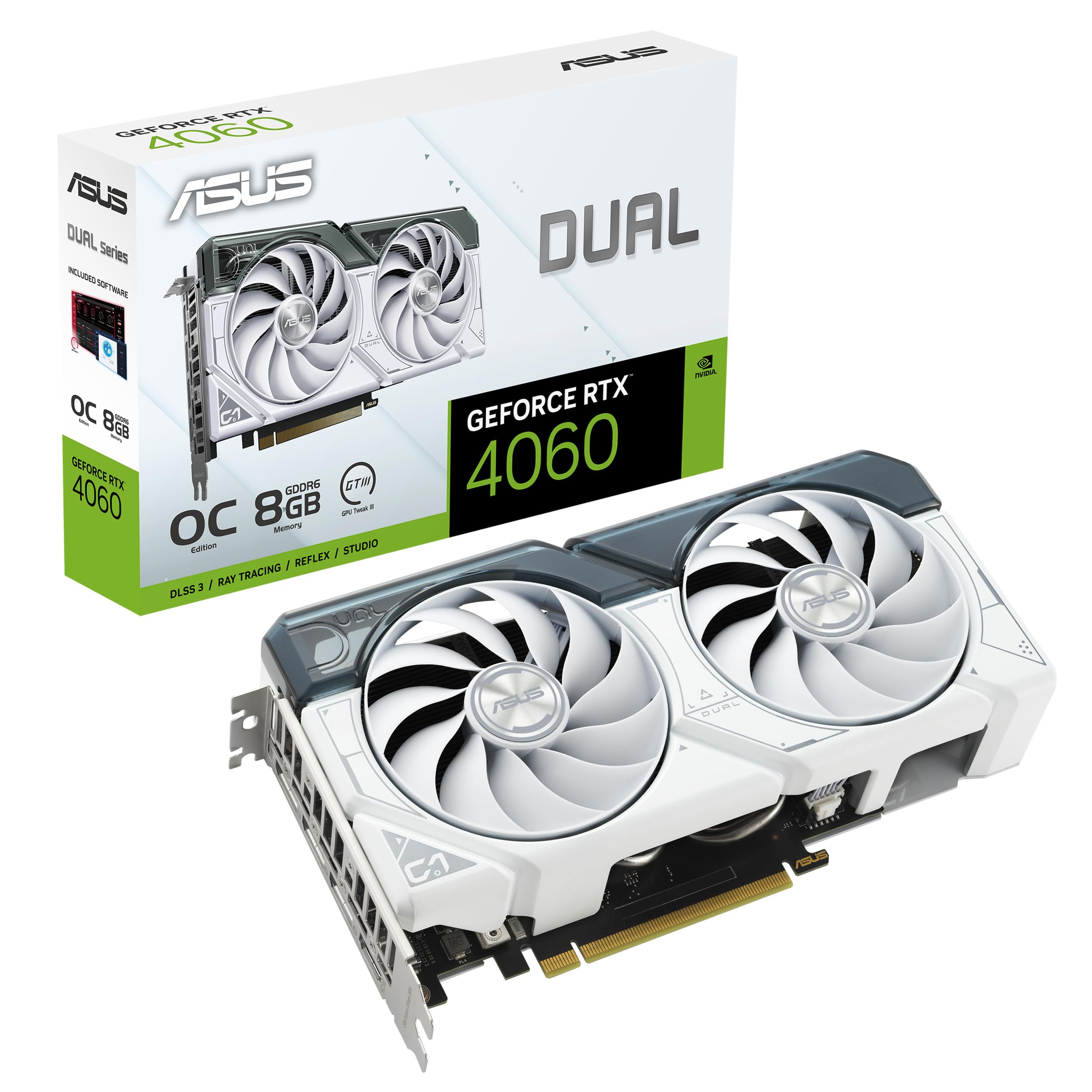 Amazon.com: ASUS Dual GeForce RTX™ 4060 OC White Edition 8GB GDDR6
