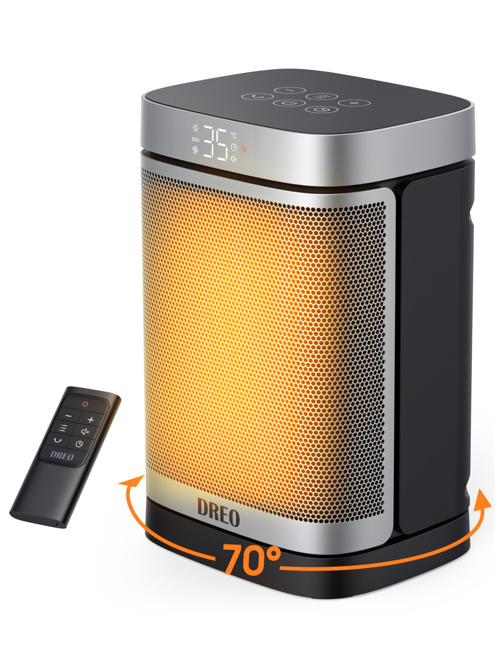 Amazon | Dreo セラミックヒーター 電気ストーブ 小型 DC 暖房器具