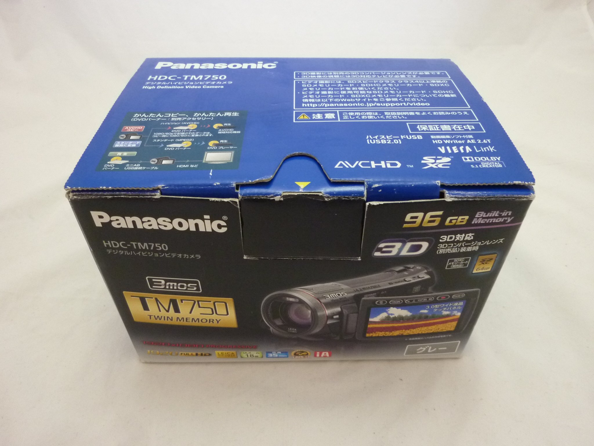 Amazon.co.jp: パナソニック デジタルハイビジョンビデオカメラ TM750