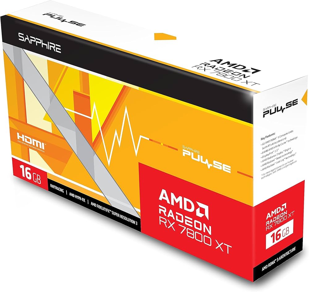 Amazon | SAPPHIRE 11330-02-20G Pulse AMD Radeon RX 7800 XT