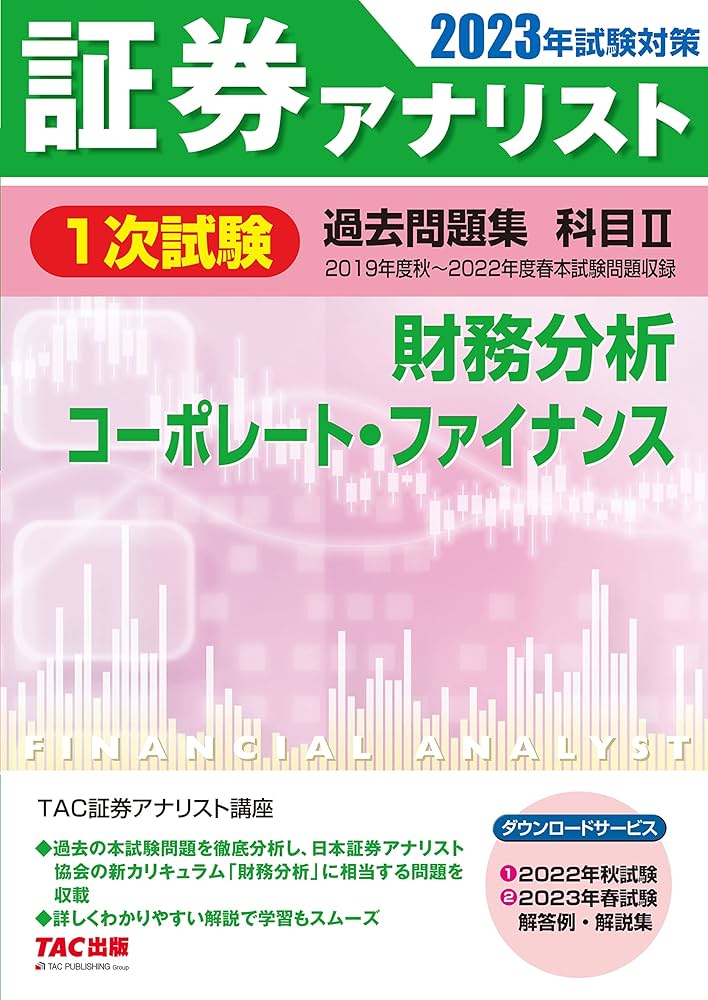 証券アナリスト 1次試験過去問題集 科目(2) 財務分析/コーポレート