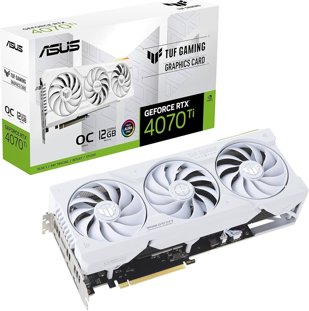 Amazon | ASUS TUF Gaming NVIDIA GeForce RTX™ 4070 Ti OC White