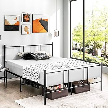 Amazon.com: Giantex Full Size Platform Bed Frame, Reinforced Bed