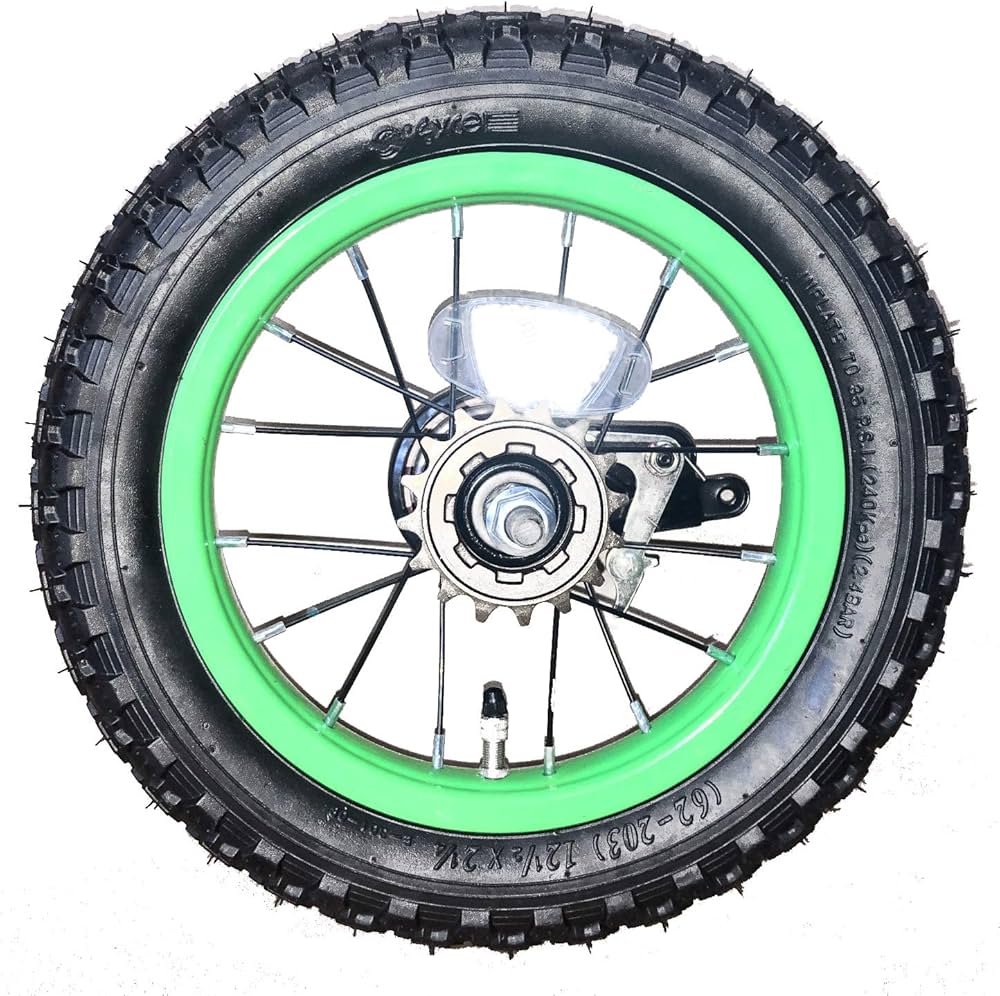 Amazon | 12インチ自転車 幼児車用 グリーンホイール 前輪or後輪or