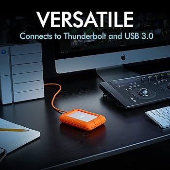 外付けハードディスク・ドライブ LACIE Rugged Mini SSD 500GB USB-C