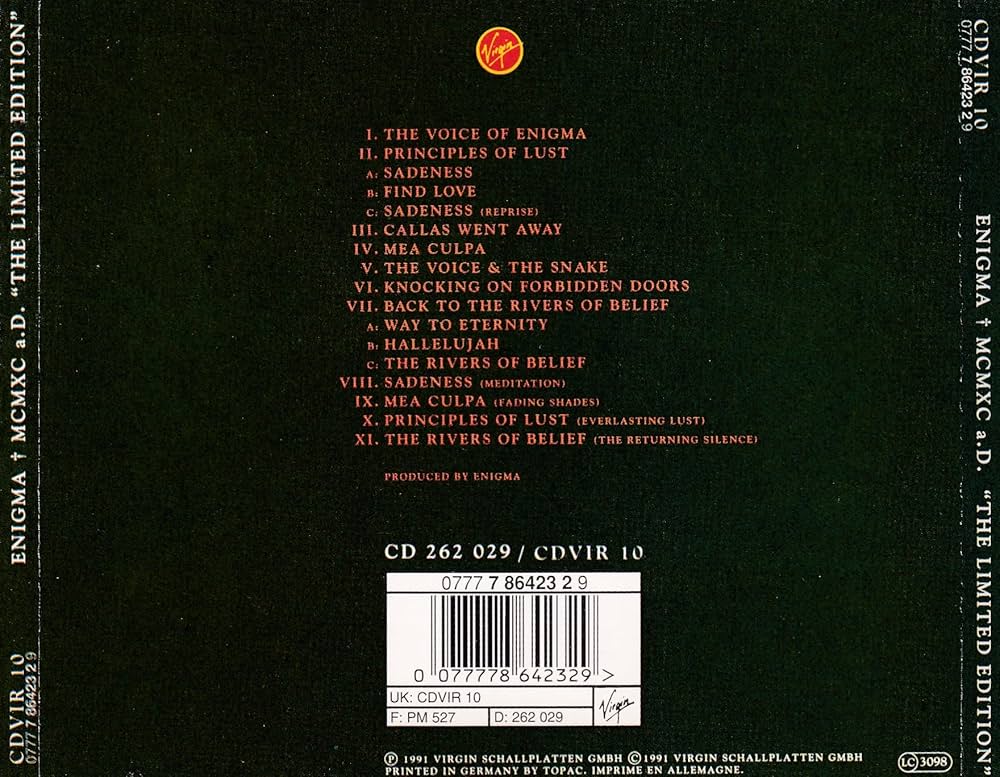 Amazon.com: MCMXC Ad: CDs & Vinyl