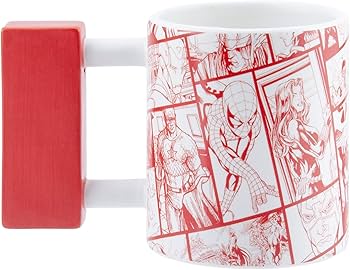 Amazon.com | Paladone Marvel Logo Shaped Iron Mug - Officially