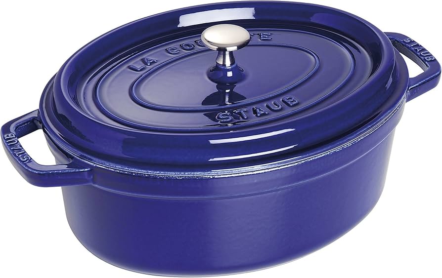Amazon｜staub ストウブ 「 ピコ ココット オーバル グランブルー 31cm