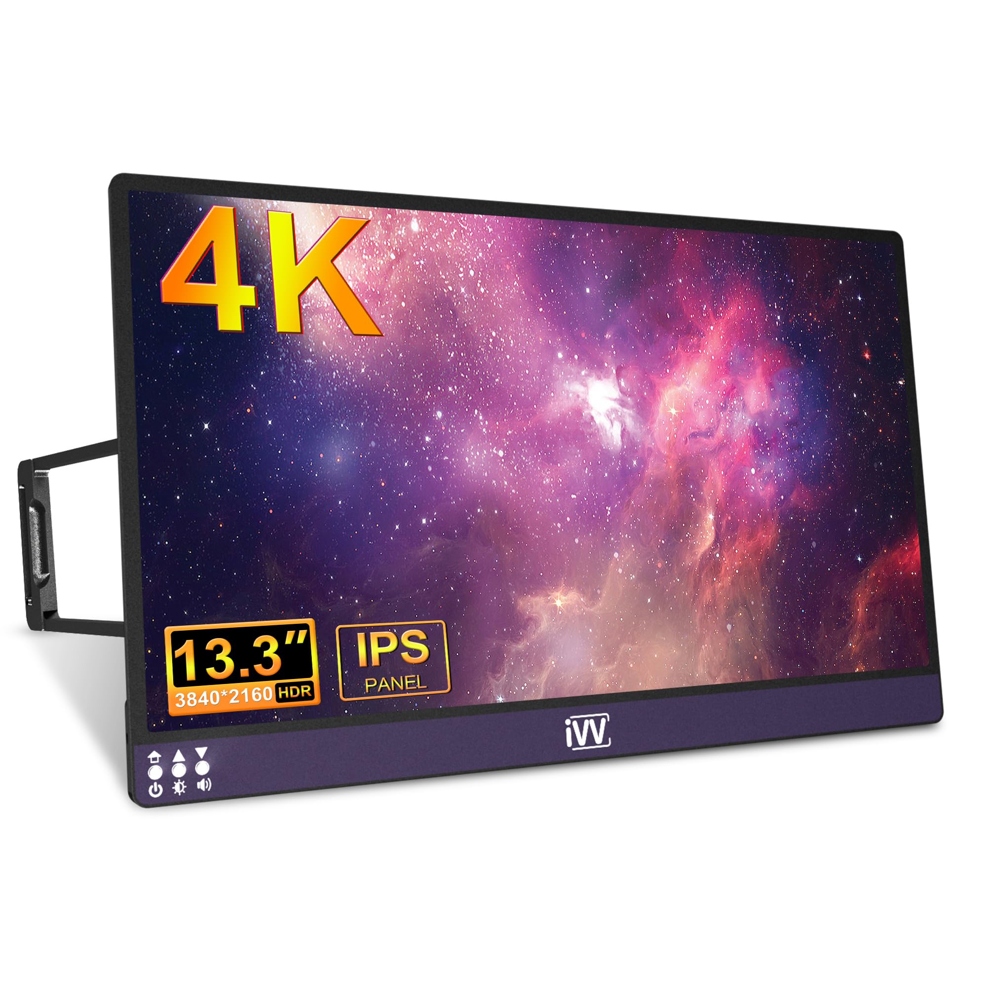 Amazon.co.jp: モバイルモニター 自立型 IVV 13.3インチ モバイル