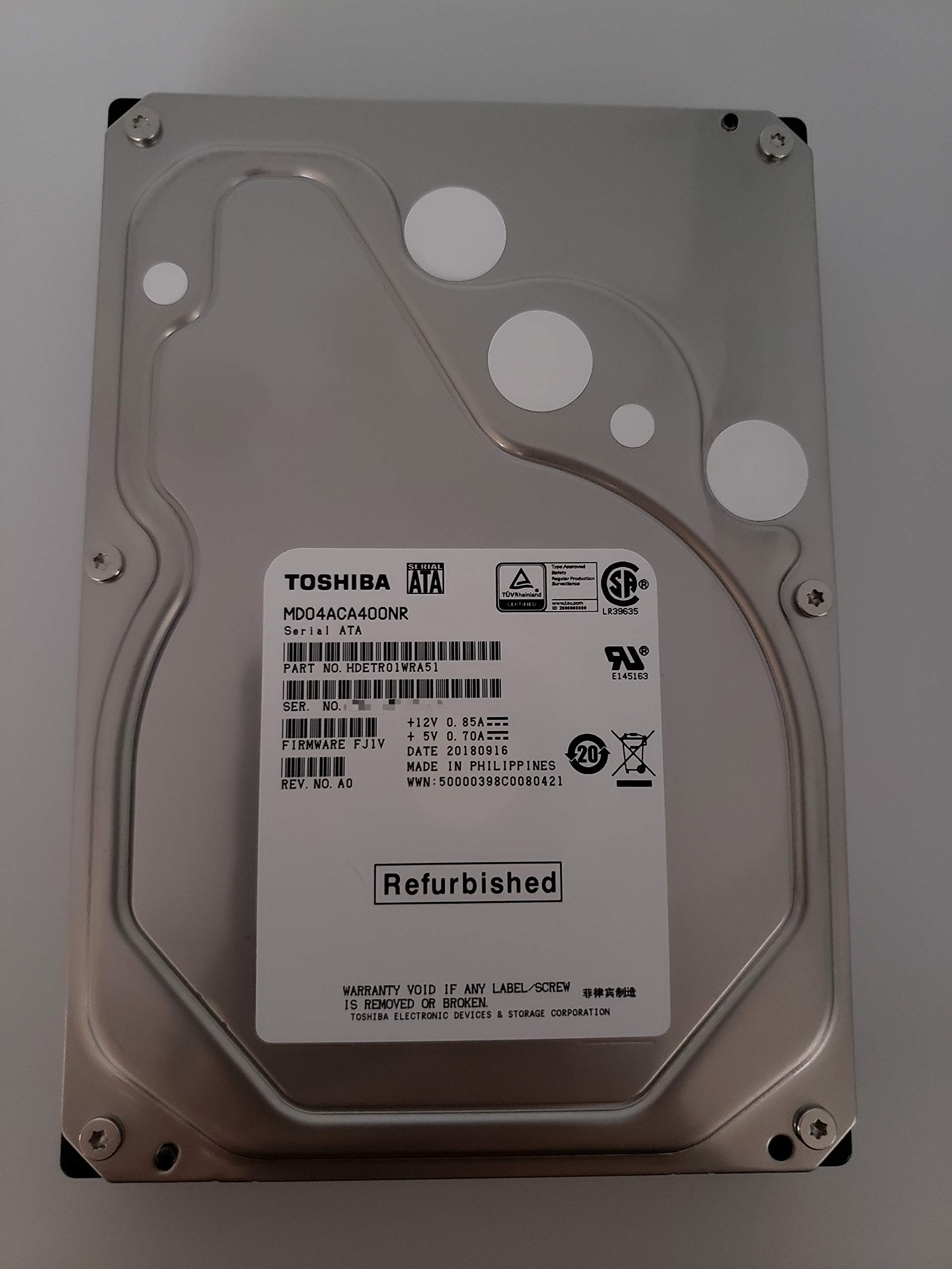 Amazon | 東芝 4TB 7200RPM SATA 6Gb/s 128MB キャッシュ 512