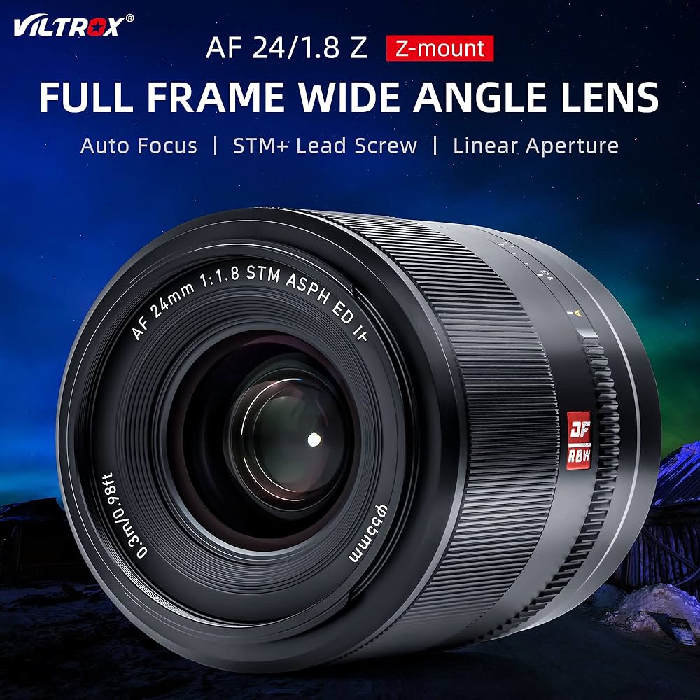 Amazon.co.jp: VILTROX AF 24mm F1.8 Z Nikon Zマウントフルフレーム