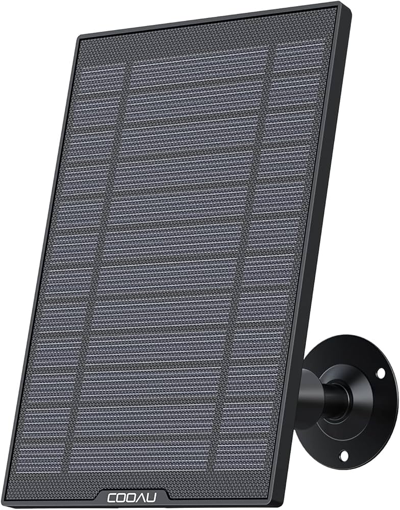 Amazon.co.jp: COOAU 屋外防犯カメラ 防水 ソーラーパネル 10フィート