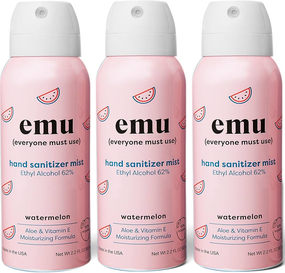 Amazon.com : EMU (EVERYONE MUST USE) Hand Sanitizer pocket spray
