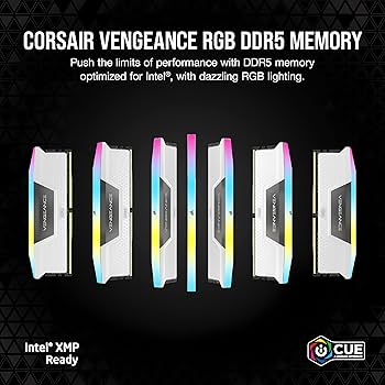 CORSAIR VENGEANCE RGB DDR5 RAM 32GB (2x16GB) 6000MHz CL36-44-44-96