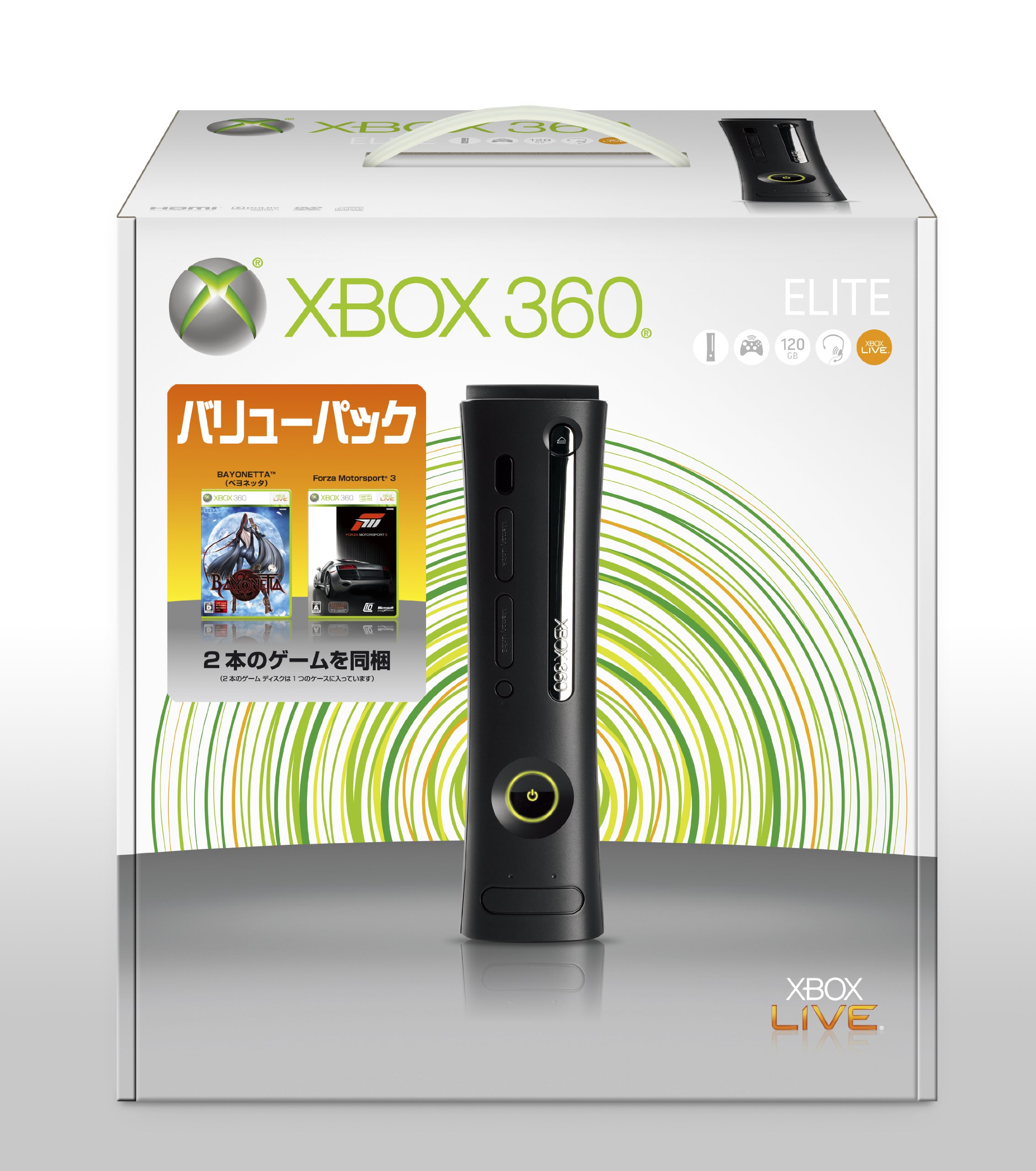 Amazon | Xbox 360 エリート (120GB) バリュー パック (「BAYONETTA