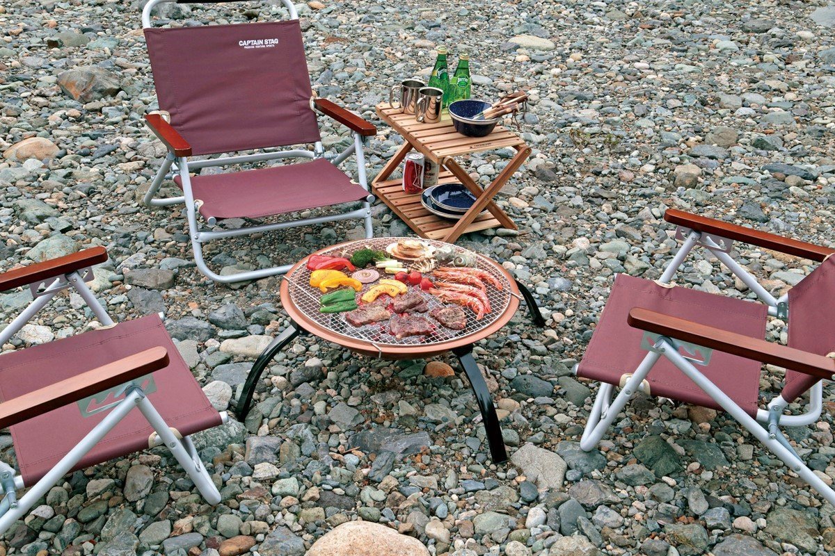 Amazon | キャプテンスタッグ コンロ グリル 焚火台 ラウンド ファイア