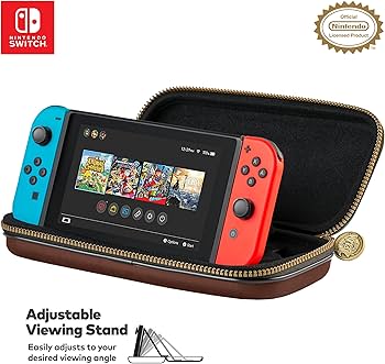 Game Traveler Zelda Brown Deluxe Travel Case Switch & Switch Lite