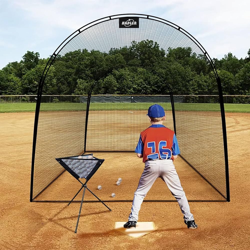 Amazon | Kapler バッティングケージ 4mx3mx3m 野球バッティングケージ