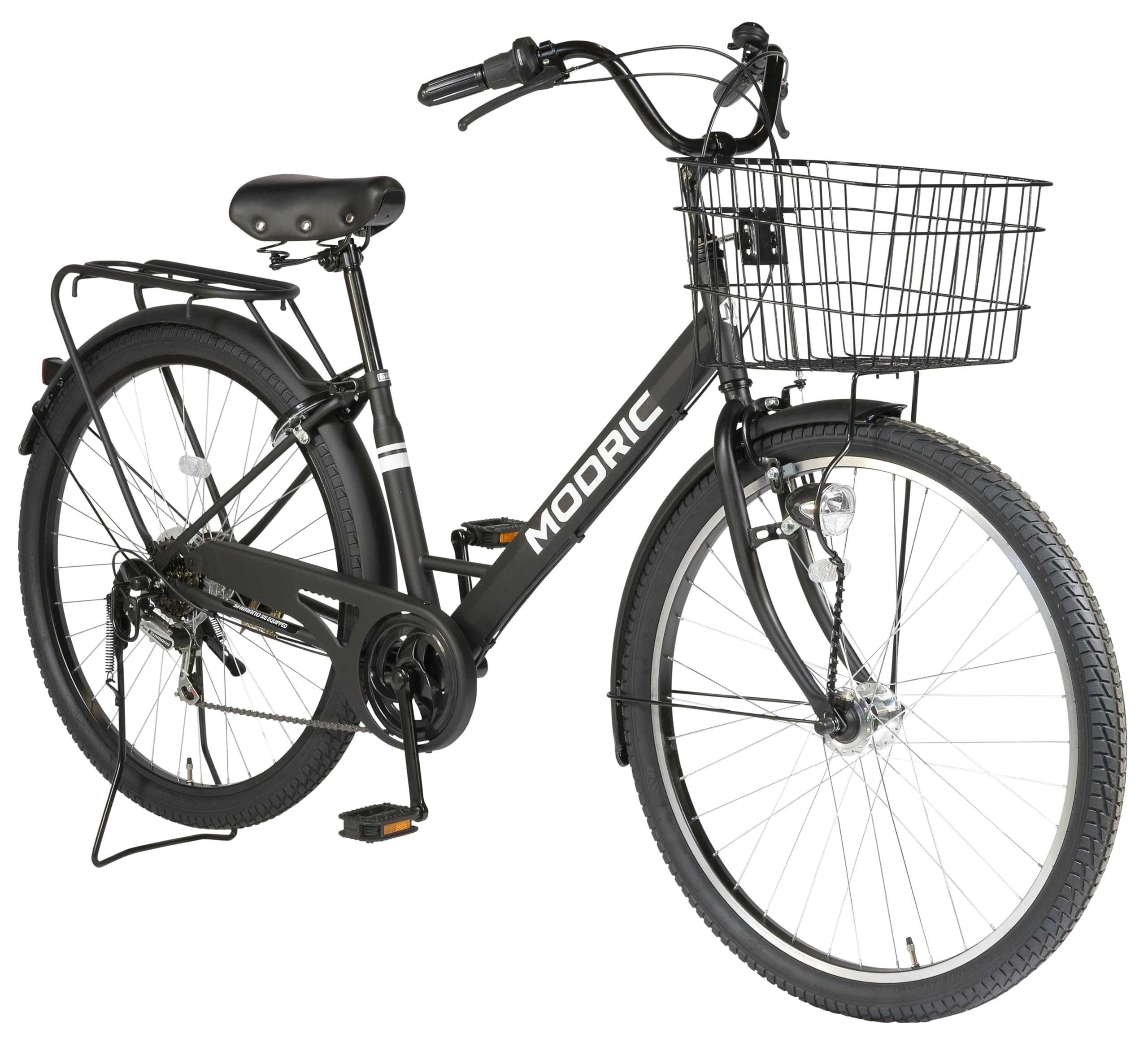 Amazon | 27.5型 6段変速・LEDオートライト付 シティサイクル マット