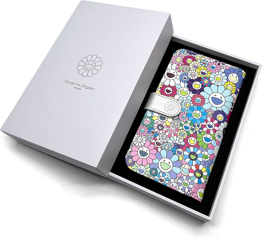 Amazon.co.jp: [村上隆] 手帳型 スマホ ケース お花柄 Flower Flip