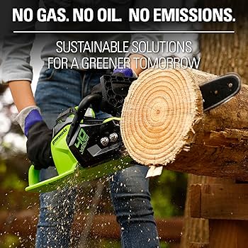 Amazon.com : Greenworks 40V 14-Inch Cordless Chainsaw, 2.5Ah