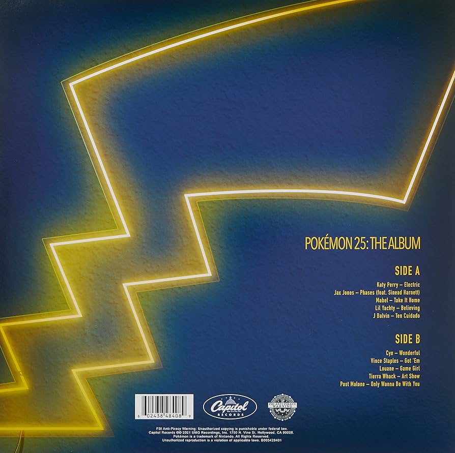 Pokemon 25: The Album (Yellow Lp) [VINYL]: Amazon.co.uk: CDs & Vinyl