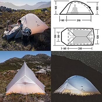 Amazon.co.jp: Naturehike Cloudup2 0.98kg 超軽量テント 1-2人用 防風